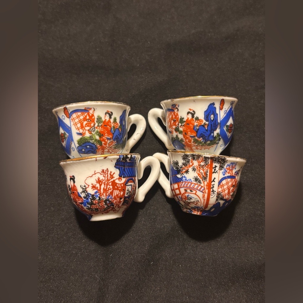 Colorful Porcelain Chinese Tea Set - Picture 5 of 8
